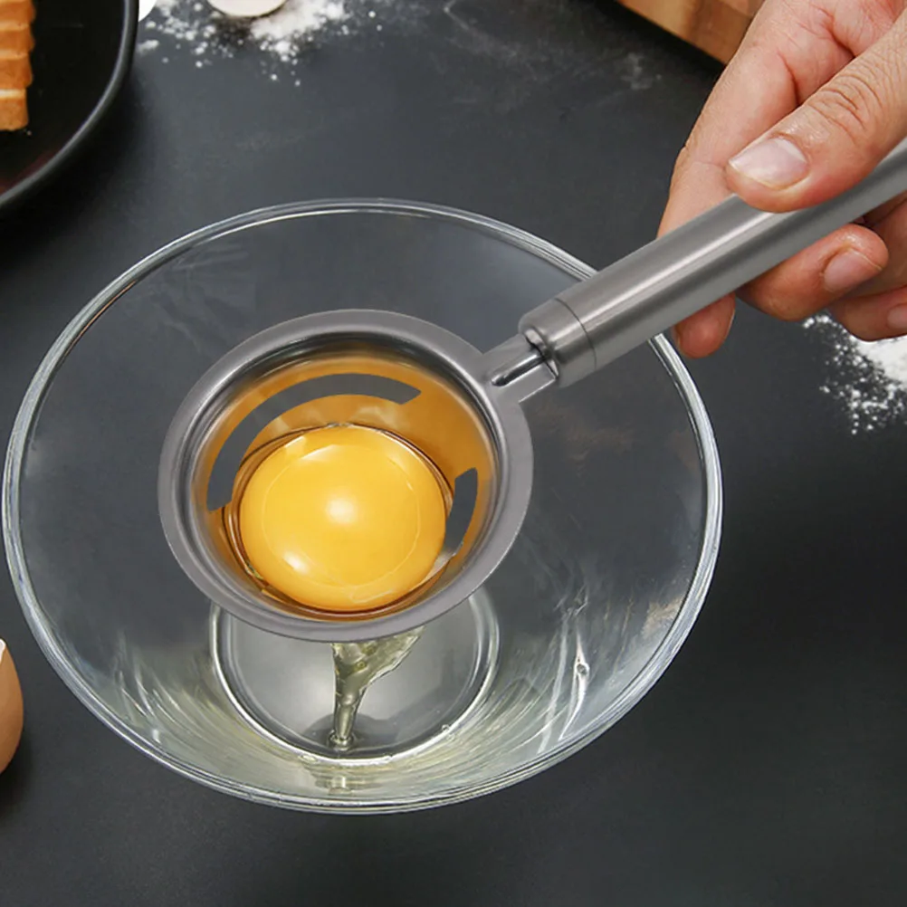 

2Pcs Egg White Separators Practical Yolk Dividers Easy Separate Protein Kitchen Tools Egg Separators Yolk Dividers