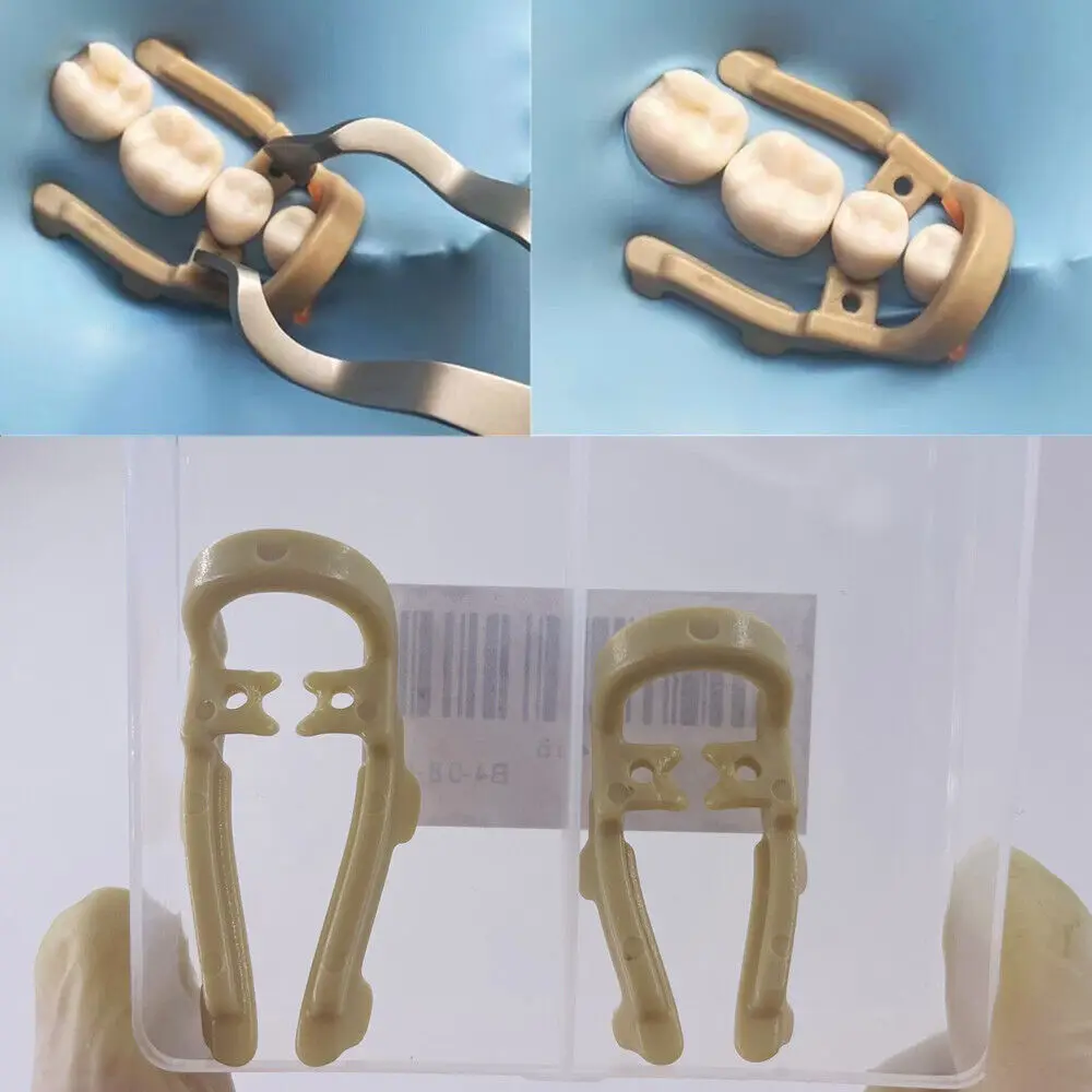 

Dental Distal Premolar Clamps Rubber Dam Sheets Clip Soft Resin Clamp Long/Short