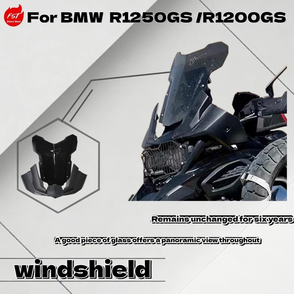 

Для BMW R1250GS R1200GS 2014-2024: Интегрированный обтекатель с ветрозащитным стеклом/линзой