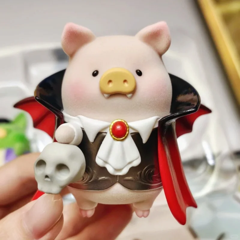 New Hot Lulu The Piggy Surprise Can 2 Pumpkin Halloween Series Canned Pig Collect Model Limited Edition Doll Toy Festival Gift