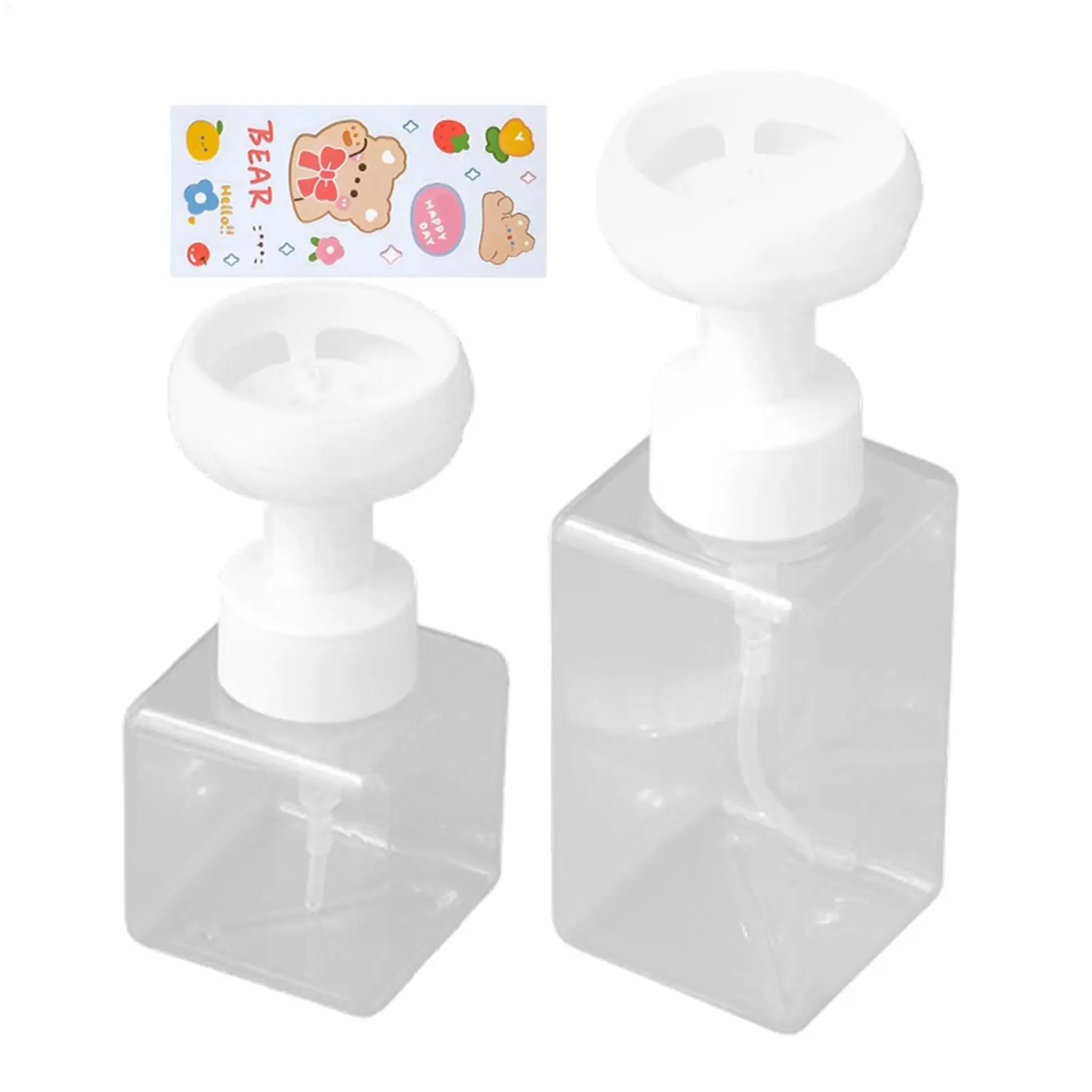 Foam Soap Dispenser Flower Shape Foam Soap Pump Bottles Mini Empty Soap Refillable Bottle For Travel Cleaning Cosmetics Package