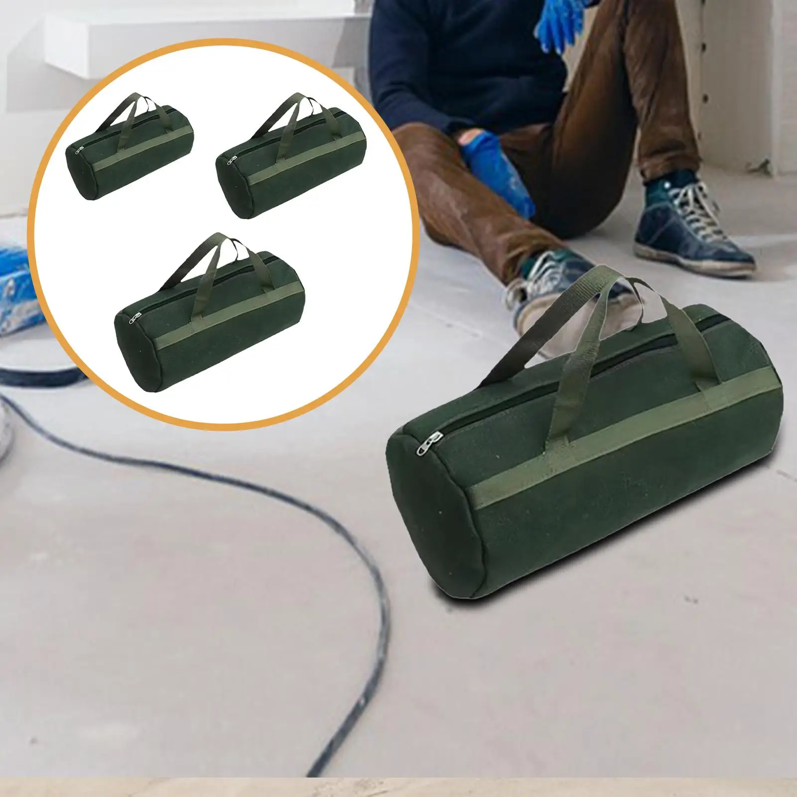 

Сумка для инструментов с ручкой, профессиональная легкая многофункциональная мужская сверхпрочная холщовая сумка-органайзер, сумка для инструментов для обслуживания автомобиля