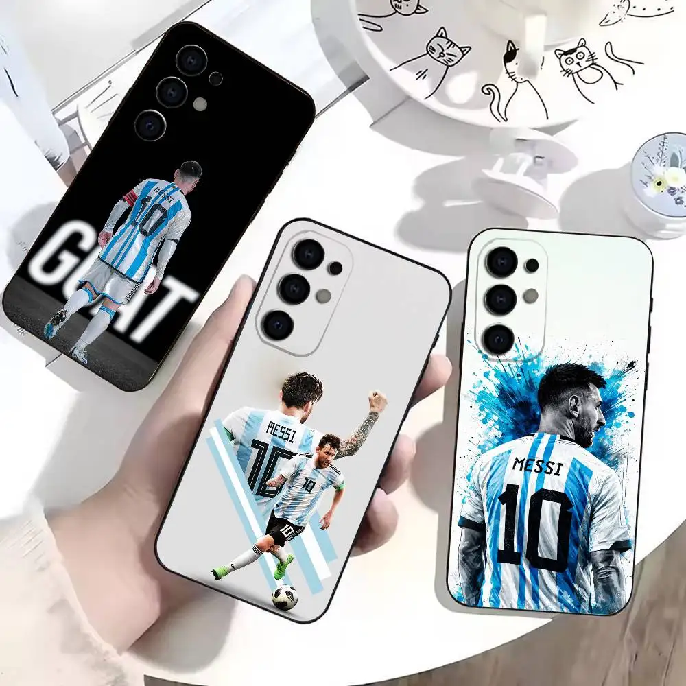 Lionel Messi  10 Football  Phone Case For Samsung Black Soft Case S25,S24,S21,S23,S22,S30,Ultra,S20,Plus