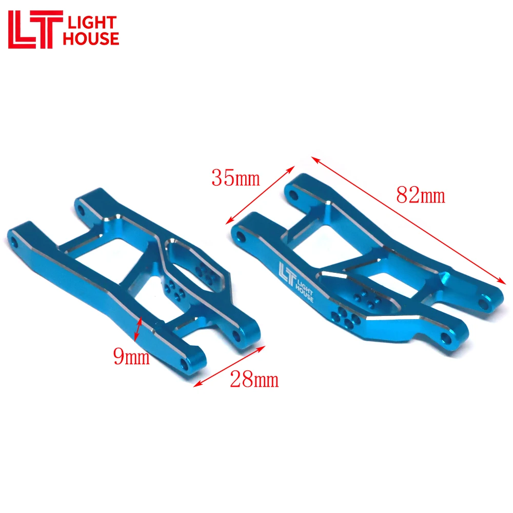 ライトハウス 7075 アルミフロントロアアームセット TRX MINI MAXX BL-2s 4WD ブラシレスモンスタートラック 107154-1 アップグレードパーツ用