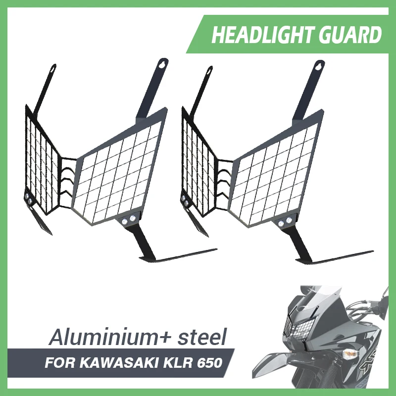 

FOR Kawasaki KLR 650 2008-2018 KLR-650 2021-2023 Motorcycle Headlight Guard Protector Grille Cover Protection Parts KLR650S