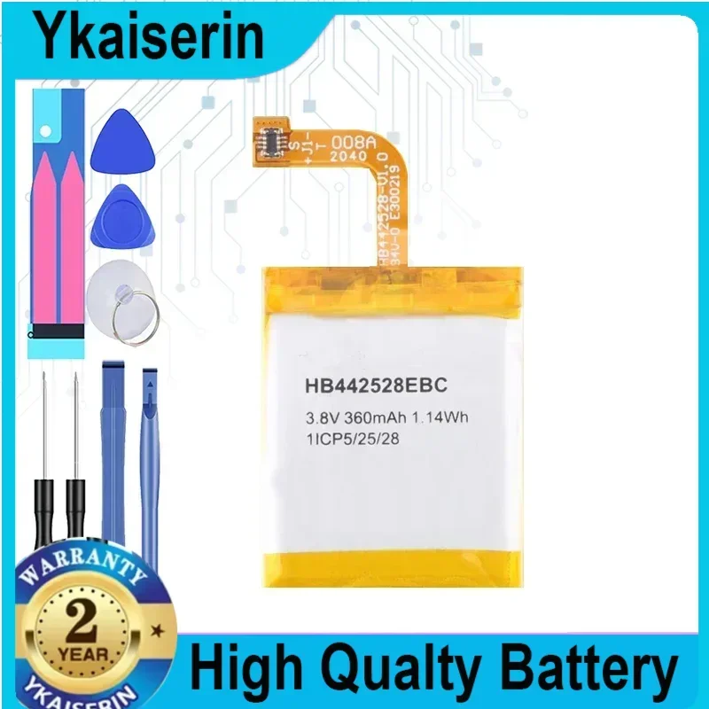 Replacement Battery HB442528EBC for Huawei Watch 1 Smart Watch Battery 300mAh Portable Batteries + Free Tools Warranty