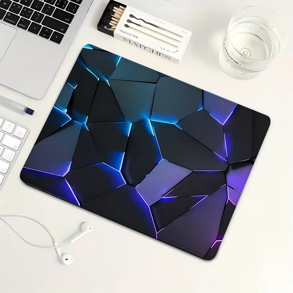 

Classical geometric crack Small MousePad Rubber Gaming Mouse Pad Mechanical Keyboard Mat PC Gaming Accessories Computer Desk Pad