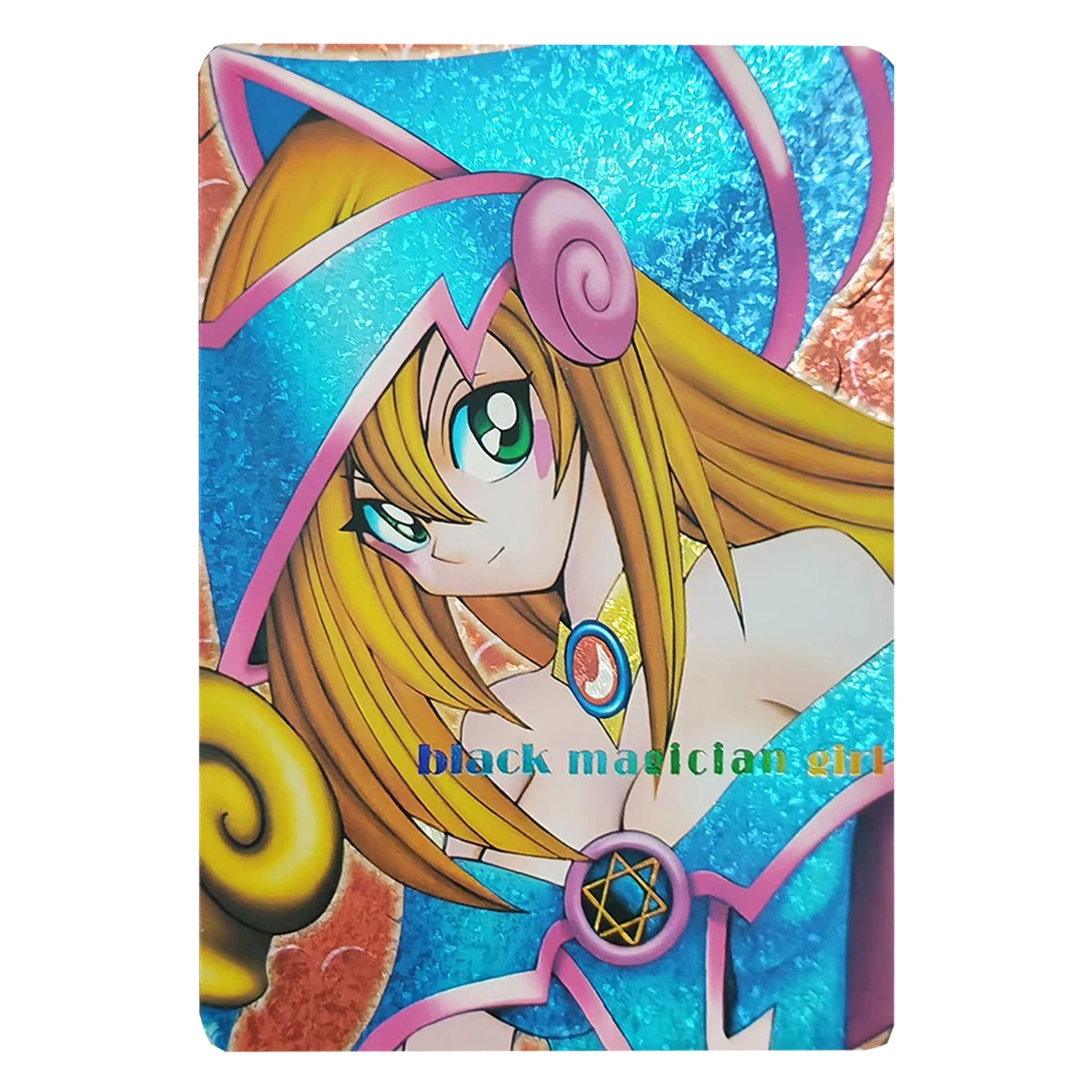 63X88Mm Diy Self Made 6Pcs/set Yu-Gi-Oh! Ddm Black Magician Girl Collection Card Refraction Color Flash Card Gift Toys