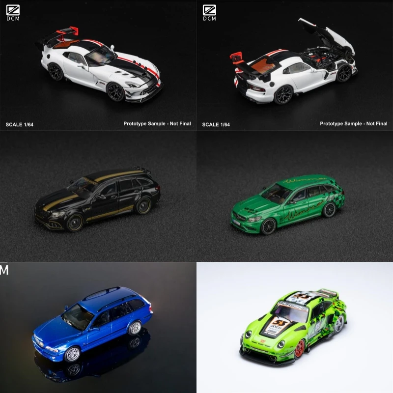 

Модель автомобиля DCM 1:64 Viper ACR C63S S205 E39 Wagon RWB993 DB5 Mansory SF90 F9XX Spider (литая под давлением)