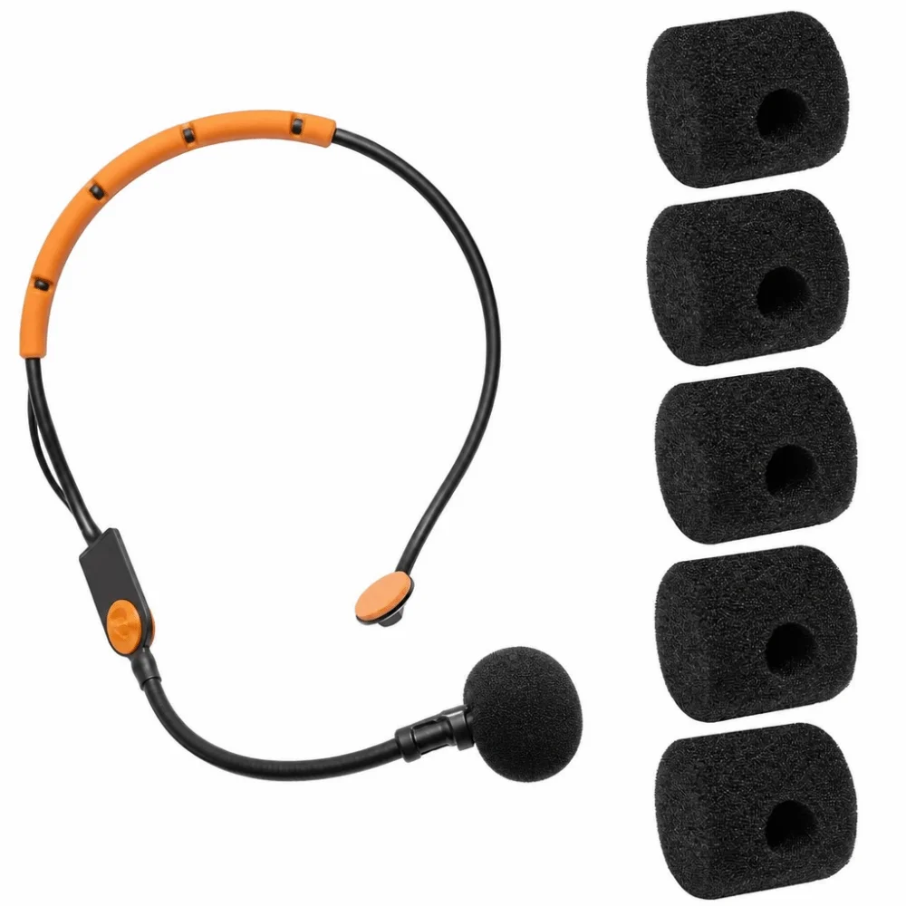 5pcs Replacement Mic Windscreen Cover PU Sponge Pop Filter Cover for Shure SM31 P31 PGA31-TQG SM31FT BLX14/SM31 BLX14 WH20