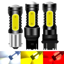 Luz reversa do sinal de volta, lâmpada LED, 1156, P21W, BA15S, PY21W, BAU15S, 12V, ESPIGA, 5SMD, 7443, 7440, W21W, 3157, 1157, BAY15D, P21, 5W, PCes 2