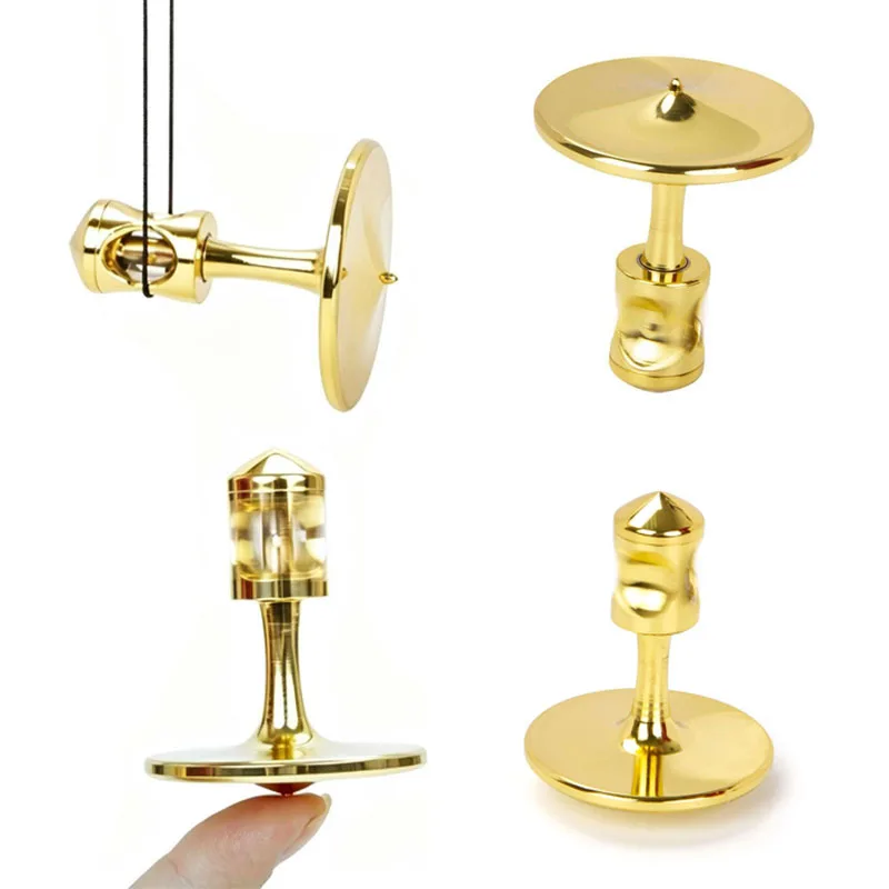 Metal Spinning Top Stainless Steel Precision Gyroscope Anti Gravity Spinner Stress Relief Fidget Toys for Anxiety Adults