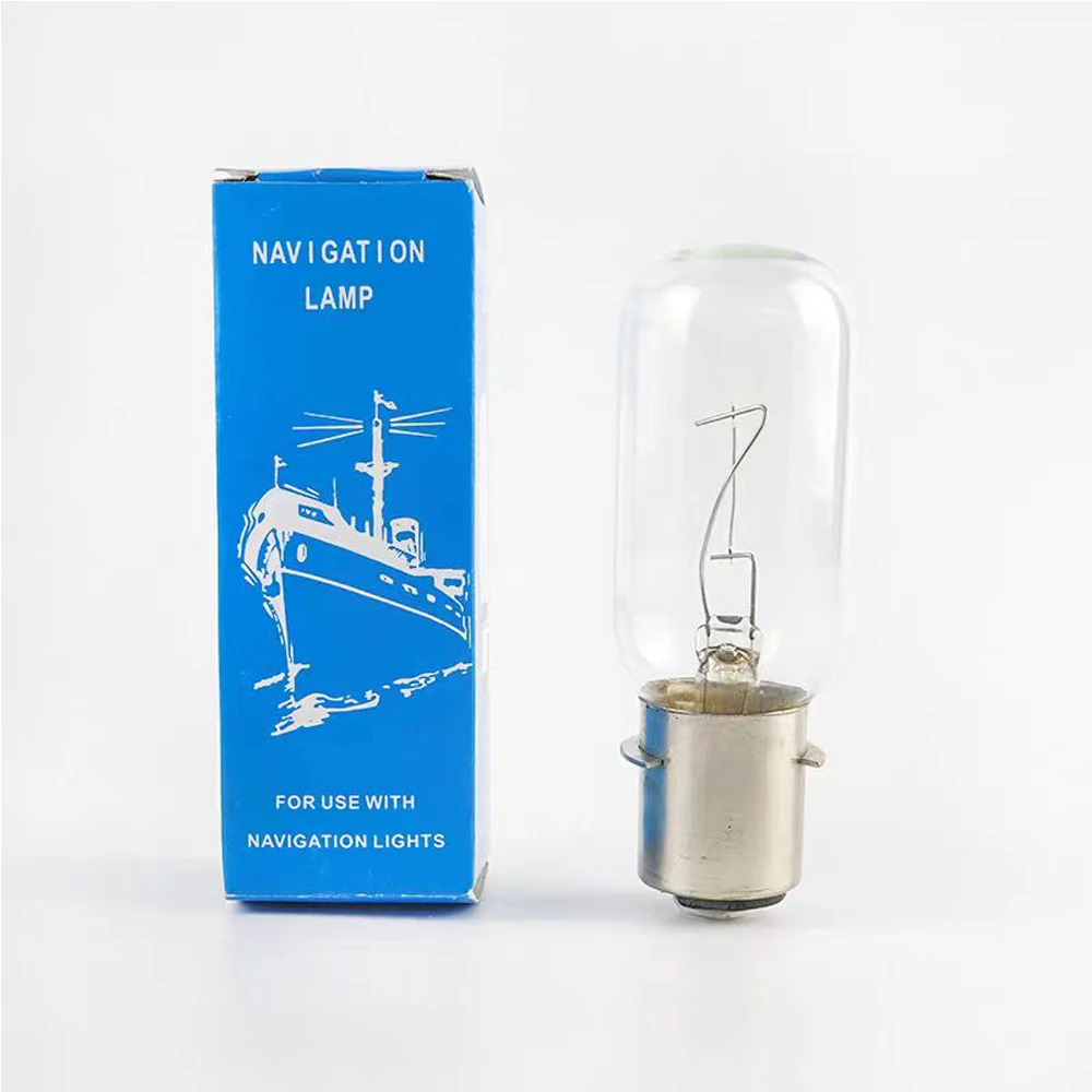 HoneyFly 5pcs P28S Marine Bulb 24V/110V/220V 60W 40W T38 790434 790433 790432 790431 790449A Navigation Clear Bulb Ship Boat