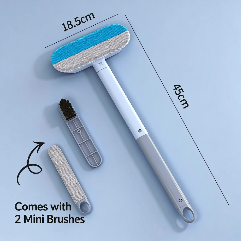 Washable Multi Functional Pet Hair Remover Manual Fur Cleaner Dogs Cats Lint Hair Removal Tool For Carpet Bedding Pet Supplies