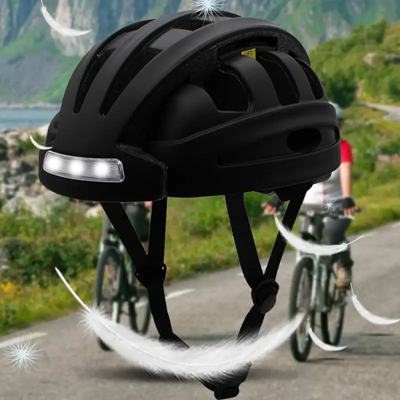 Cycling Helmets Foldable Bicycle/Skateboard Helmets With Headlight For Adults Bike Helmets For Skateboard Scooter Cycling