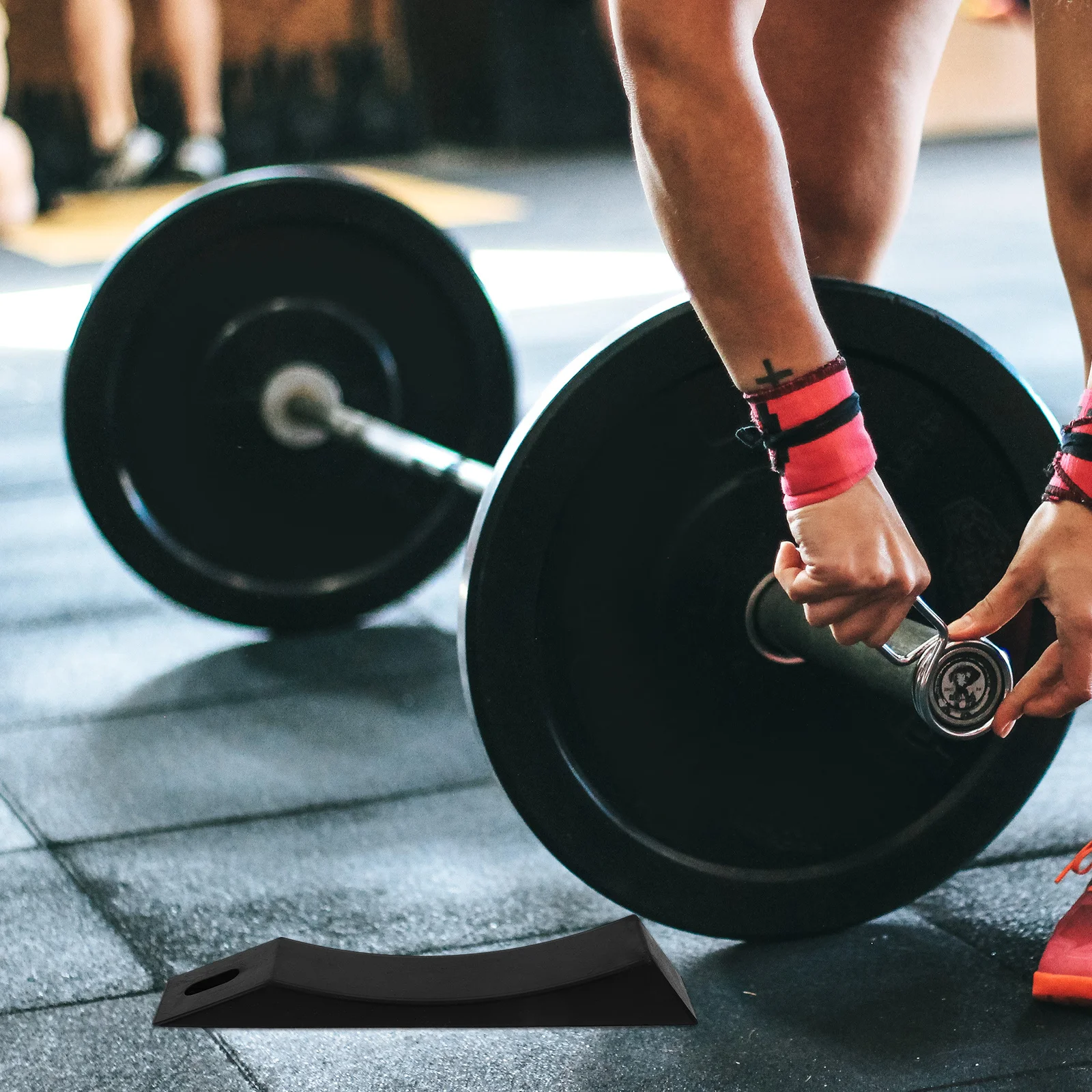 1 قطعة لوحة الحديد سيليكون وسادة حماية الرفعة المميتة وسادة عالية المرونة تحمل معدات التدريب