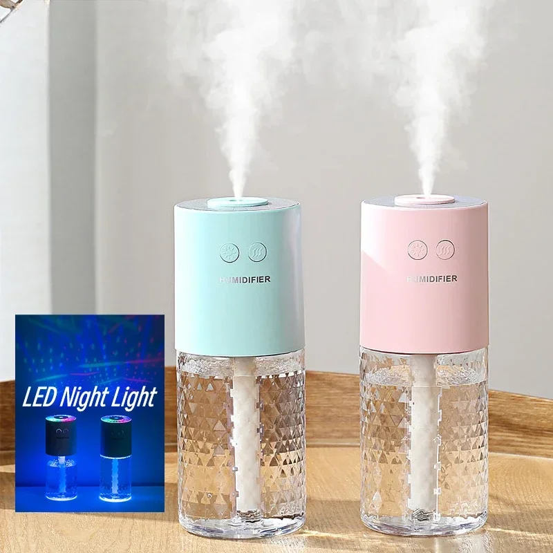 

Wireless Air Humidifier Mini USB Portable Rechargeable Humidifier With Colorful Projection Lamp