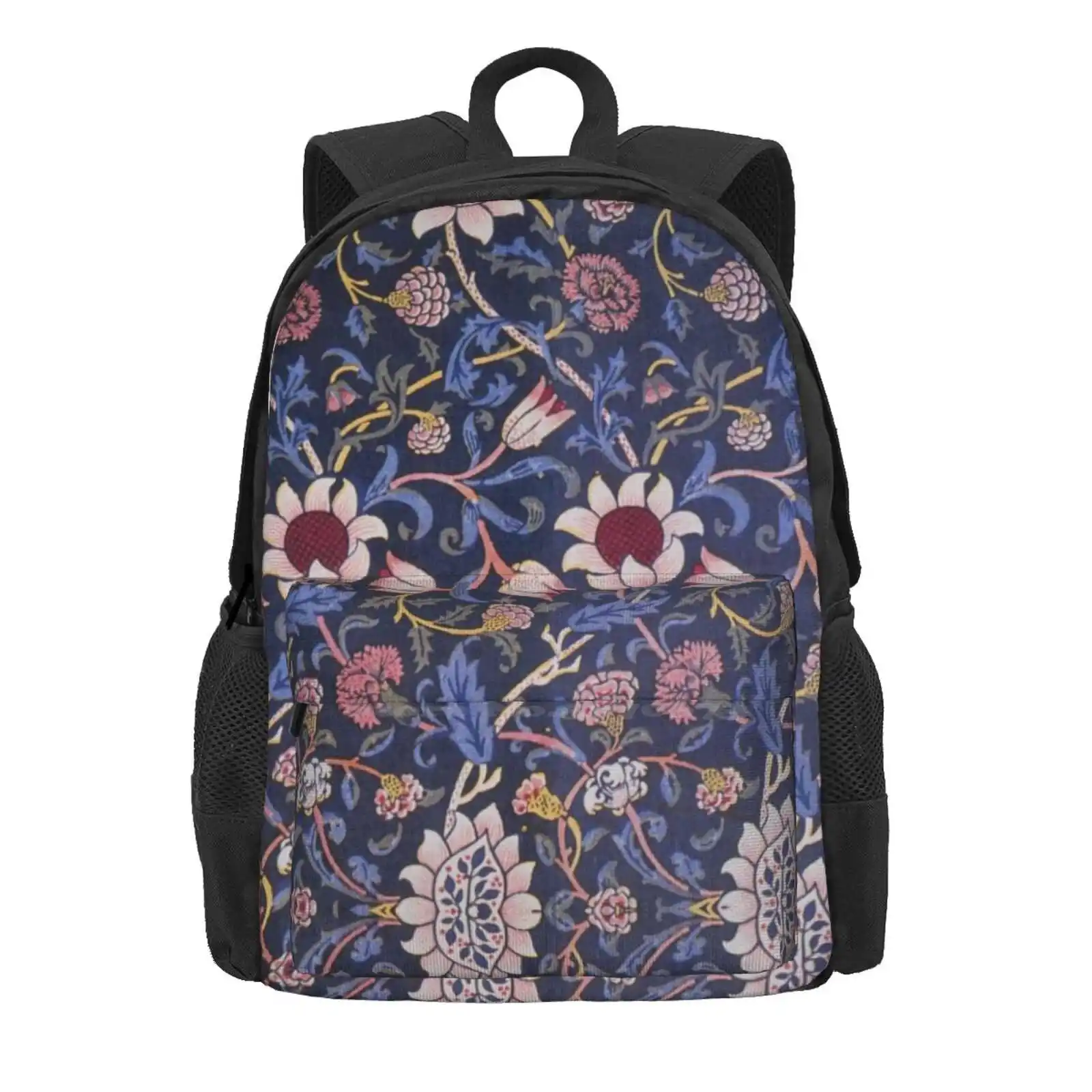 William Morris Evenlode Textile Hot Sale Backpack Fashion Bags William Morris Evenlode Textile Floral Flowers Vines Botanical