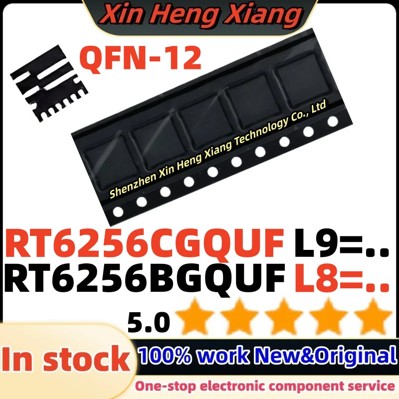 (2-5pcs)RT6256BGQUF RT6256B For Code : L8=.. RT6256CGQUF RT6256C For Code : L9=.. QFN-12 Chipset