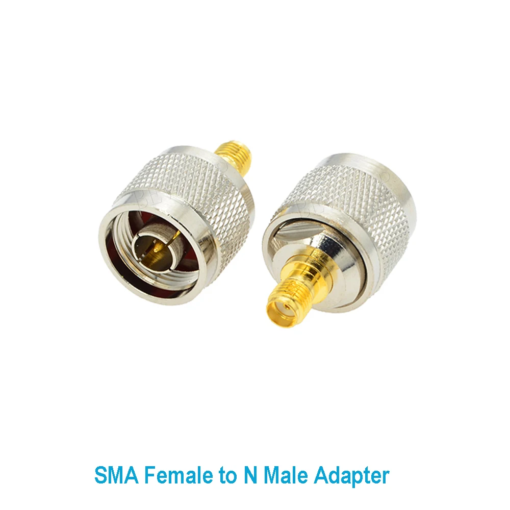 100PCS/lot SMA Female Jack to N Male Plug Straight for WiFi Antenna Radio Antenna N to SMA RF Coaxial Adapter Wholesales