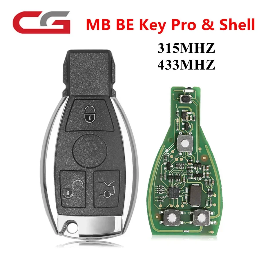 5 قطعة CGDI CG MB BE KEY Pro 315MHZ/433MHZ احصل على 1 رمز مجاني لـ CGDI MB يعمل مع غلاف المفتاح الذكي 3 أزرار لبنز
