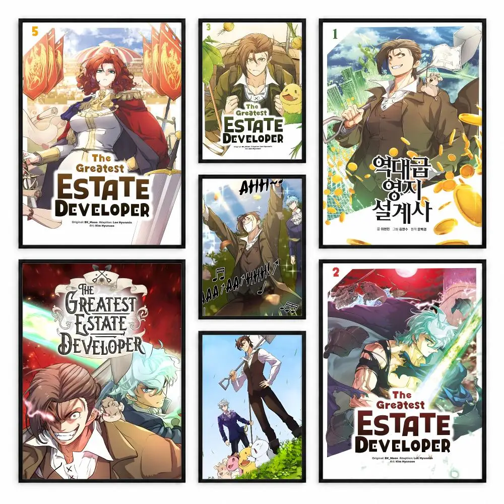 The Greatest Estate Developer Poster Self-adhesive Waterproof Paper Sticker Coffee House Bar Room Wall Decor