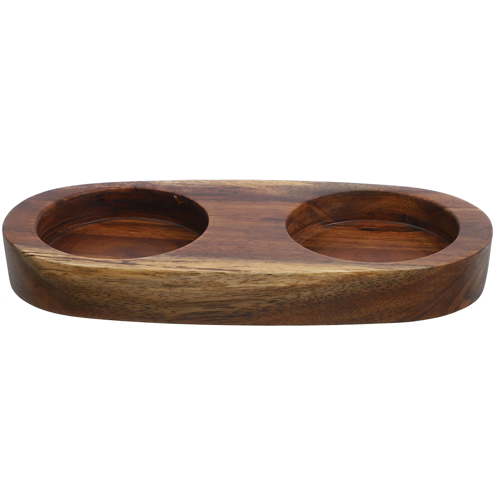 

Kitchen Pepper Wooden Tray Non-Slip Base for Grinding Seasoning Bottles Compact Storage Holder Counter Coaster Utility