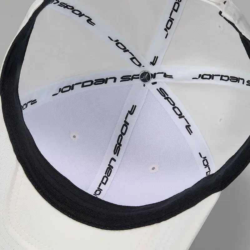 Jordan Nike New White Moisture-wicking Semi-brimmed Baseball Cap with Visor HJ0627-133 - view 5