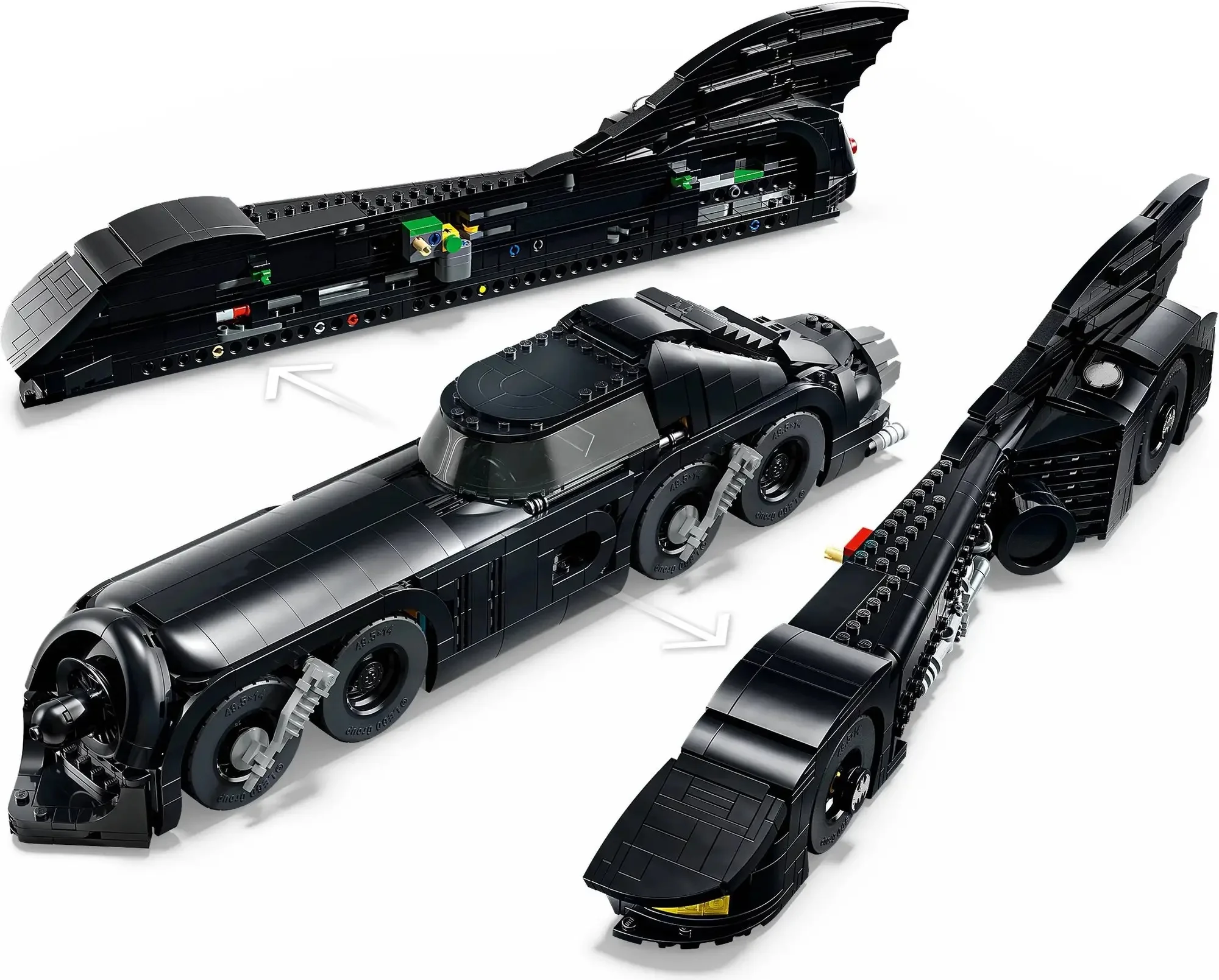 MOC Batman Returns Batmobile 2269 PCS Building Blocks Classic Movie Car Model DIY Bricks Toy Adult Collection Gift - view 5