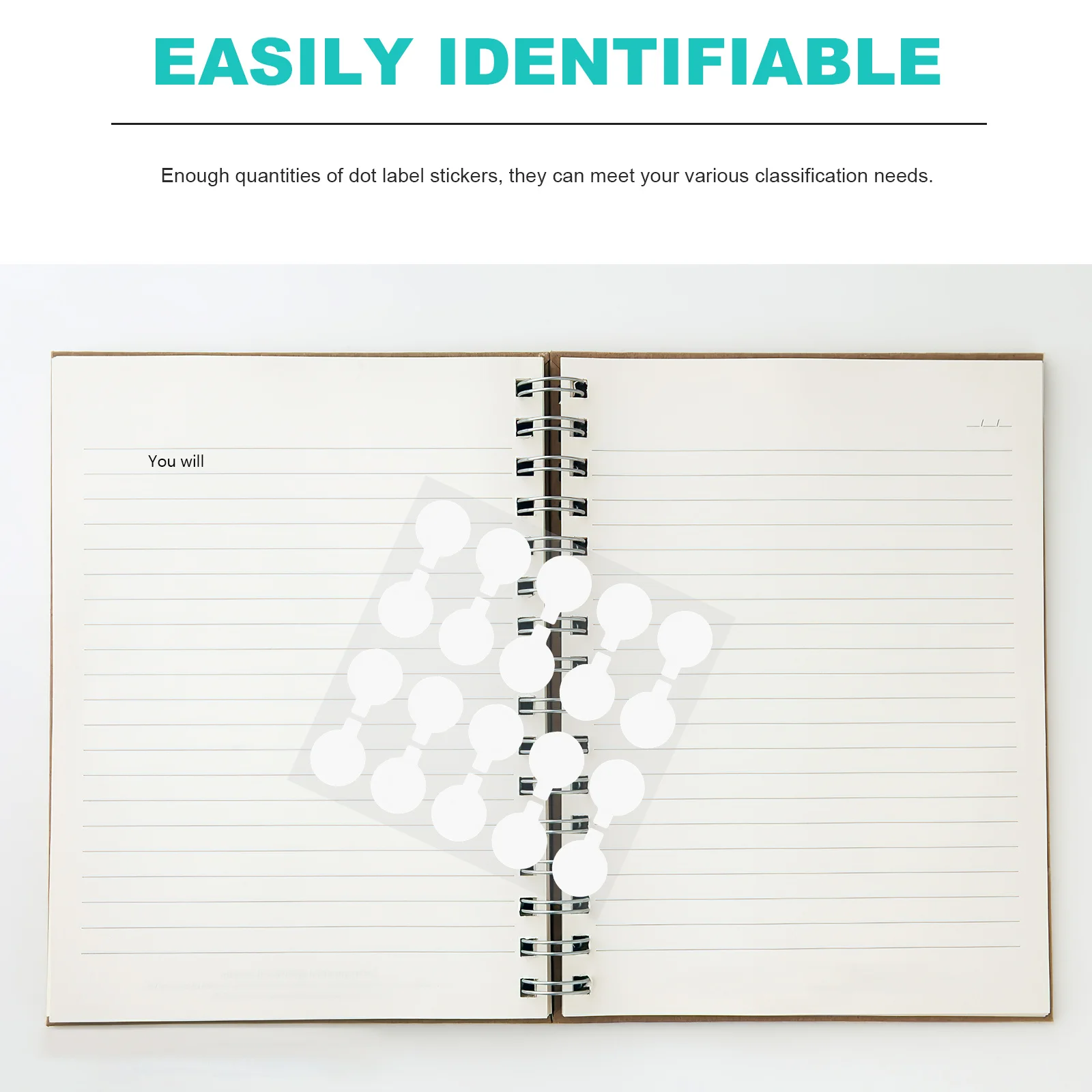 

100pcs Double Sided Nano Adhesive Dot Stickers Round Labels For Sealing Coding Sorting Gift Packaging Pet Office School