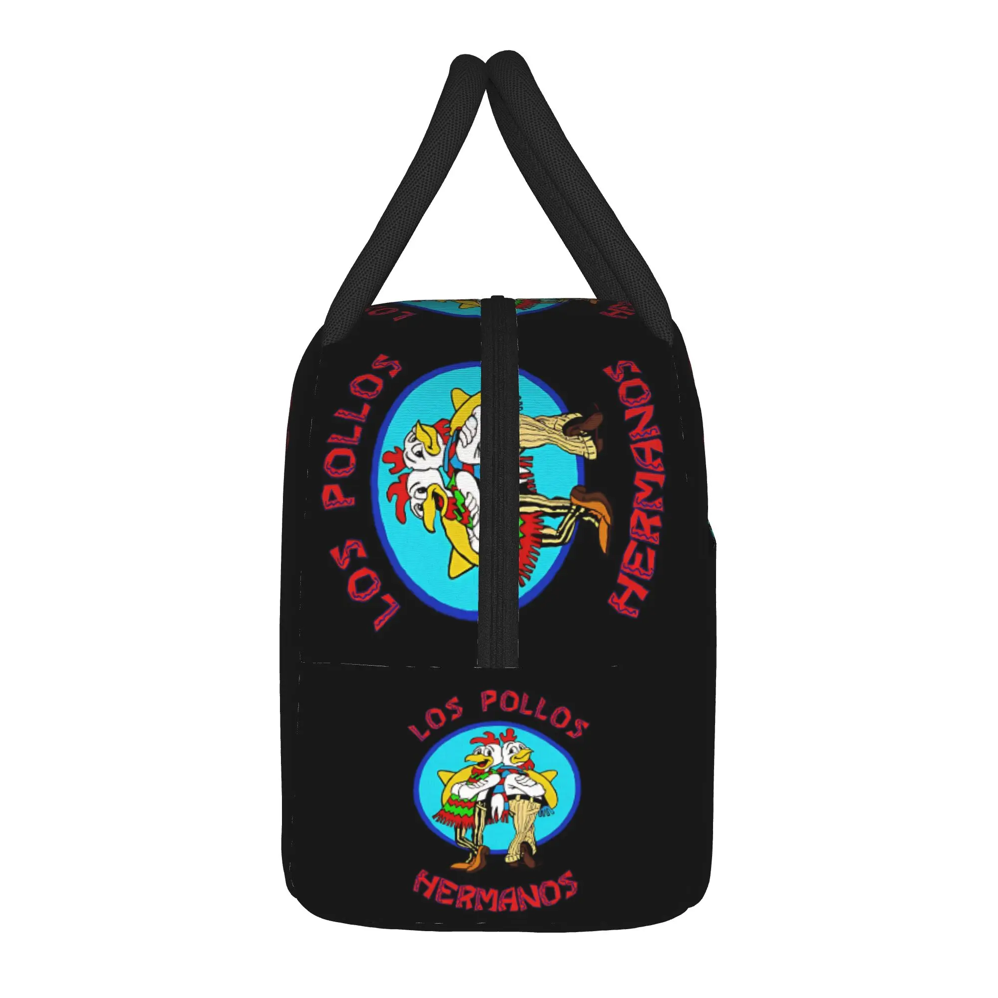 Breaking Bad Los Pollos Hermanos Back To Back Portrait Logo Lunch Bag  School Lunch Box For Adult Tote Food Bags Cooler Bag