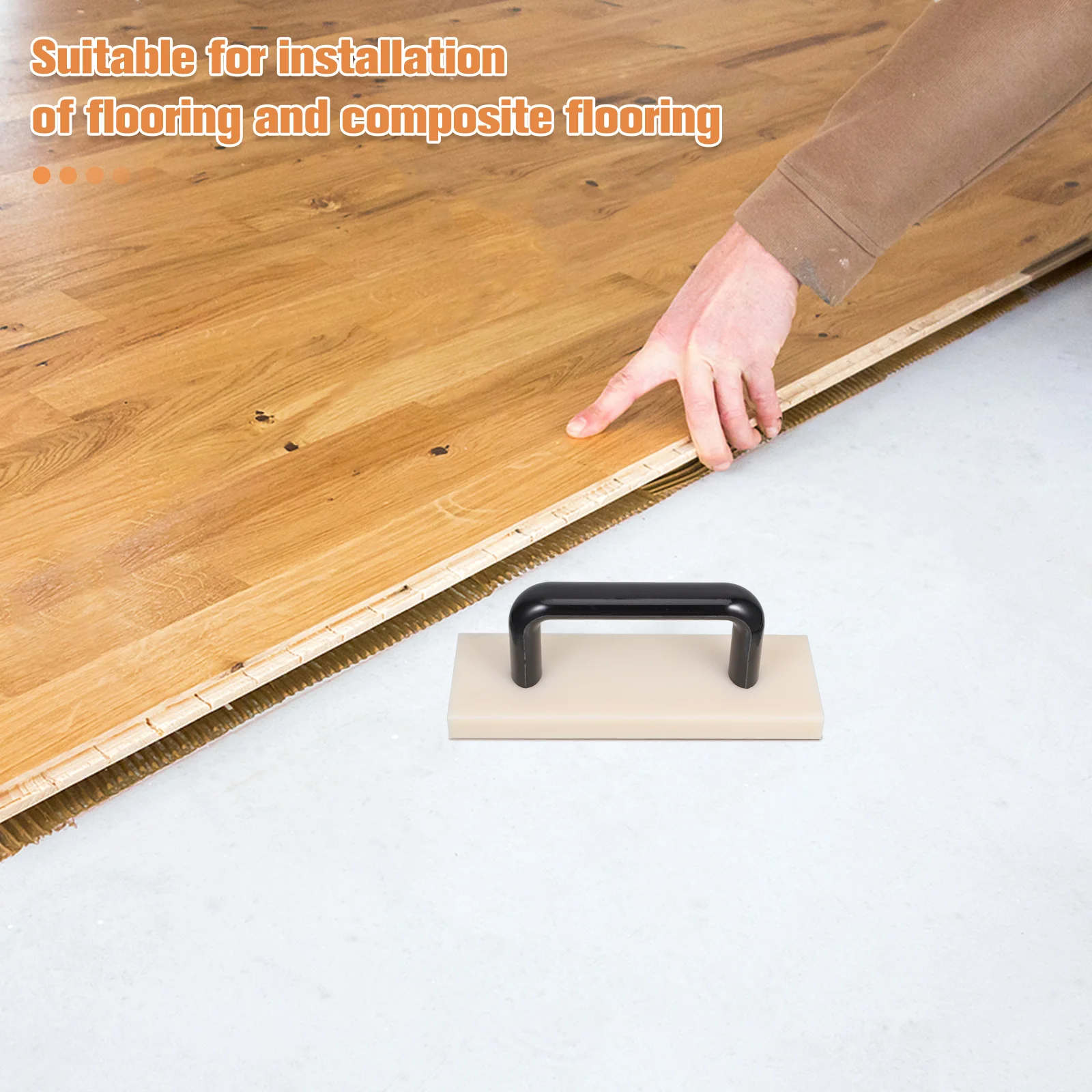 Bloco de batida de náilon lidar com ferramenta de instalação de piso essencial para piso de madeira laminado diy ferramenta de piso livre de riscos