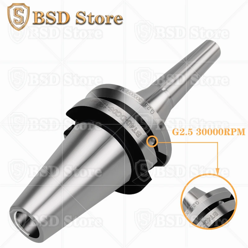 Imagem -03 - Precisão Traseira Puxar tipo Porta-ferramentas Mandril de Alta Velocidade Estabilidade de Corte Paralelo Bsd 0001 Bt30 Bt40 Bt50 Dc4 Dc6 Dc8 Dc12 Alta
