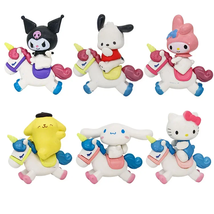 42 Stijlen Sanrio Anime Actiefiguur Kuromi Melodie Hello Kitty Cinnamoroll Poppenfiguren Diy Cake Versieren Speelgoed Geschenken