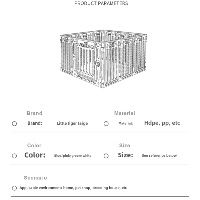 Indoor Fence Acrylic Plastic Dogs Cats Fence Divider Cattery Fence Dog Pen Household Pets Cages Products Supplies Accessories