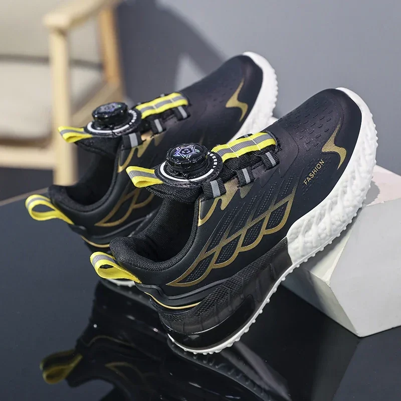 เด็กรองเท้าเด็กรองเท้าผ้าใบสําหรับ Big Boys กันน้ําเด็กวัยหัดเดินกีฬารองเท้าลื่น 7-15Y ขนาด 29-40 #