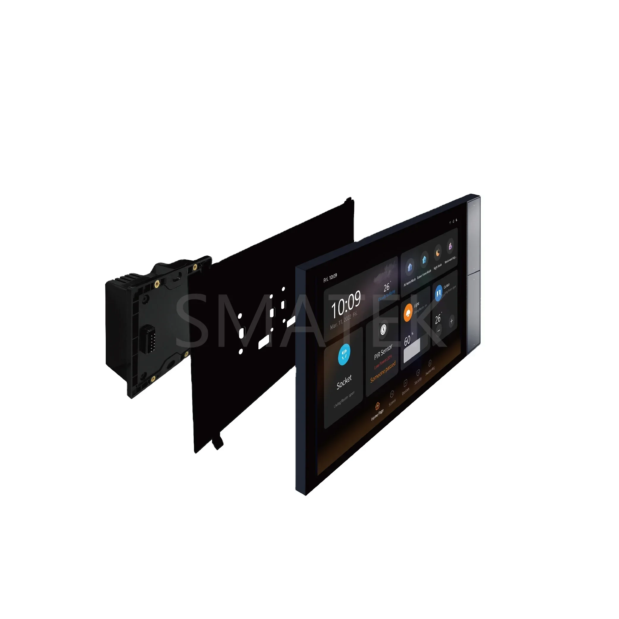 

2025/SMATEK 10 inch Wall Pad Home Automation Control smart home lighting Control Panel Gateway Smart Home Touch Screen Panel S9