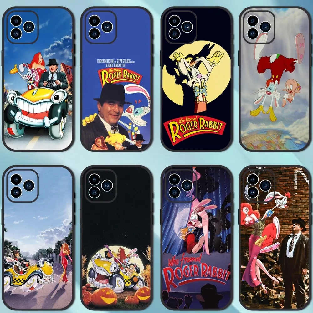 Movie W-Who Framed Roger Rabbit Phone Case For iPhone 13 12 11 14 15 Pro XS Max XR X 8 7 6S 6 Plus Soft Back case