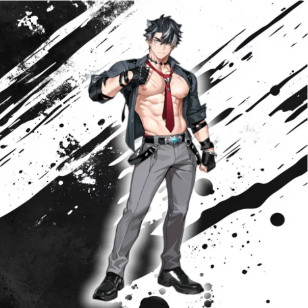 Anime Genshin Impact Wriothesley Acrylic Double-Sided Stand Figure Model Plate Cosplay Collection Desktop Decor Gifts New PPG