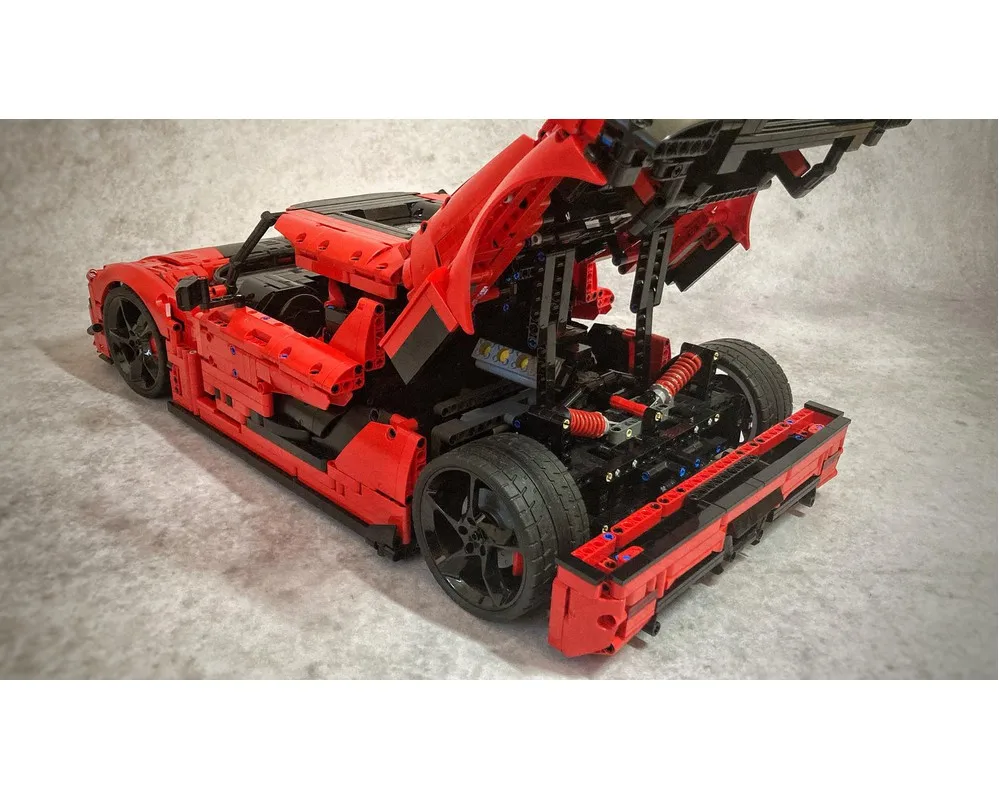 2024 MOC Nissek RS  Supercar Building Kit Model Race Car Building Kit for Kids Adult Gift