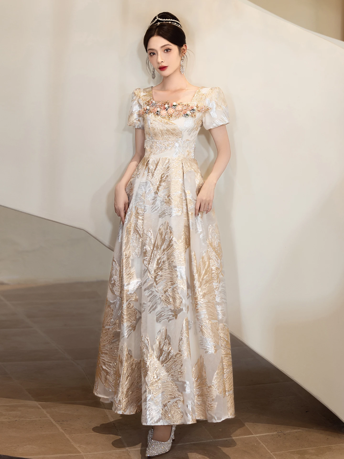 

Вечернее платье Ele для женщин, бальное, 2026, новое, класса люкс, матовое, красивое, в корейском стиле, с юбкой А-силуэта