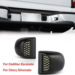 Luzes de matrícula LED para Cadillac Escalade Chevy Silverado 1500 2500 3500 Suburban Tahoe GMC Sierra 1500 2500 3500 Yukon XL