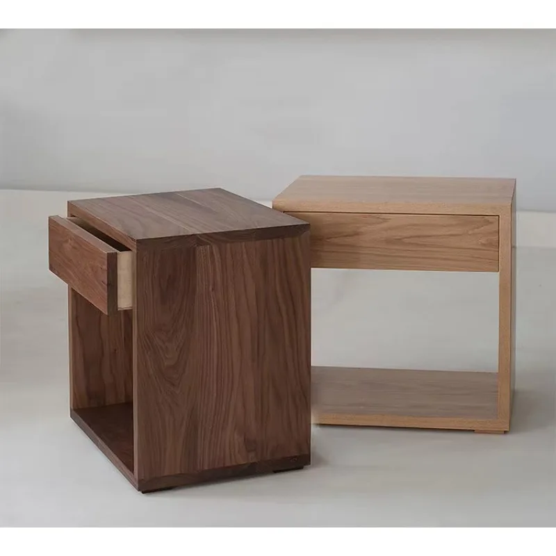 Faddish  Wooden Nightstand Custom Size Nightstand With Groove
