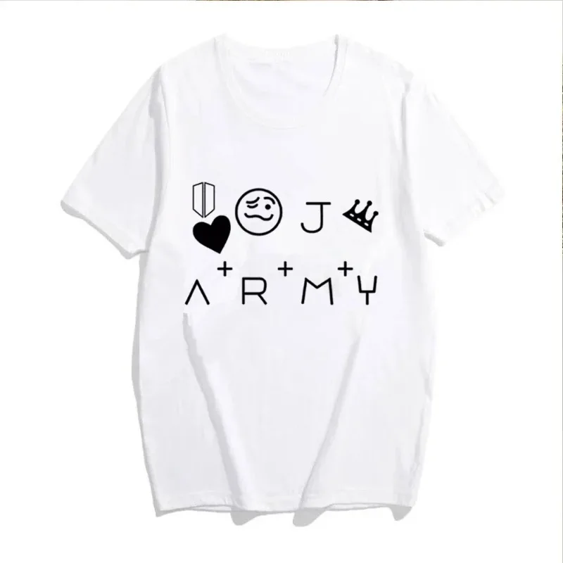 Jungkook\'s Army Tattoo Cotton T-shirt Jeon Jungkook Fan Outfit Jungkook\'s Tattoo Shirt Jungkook Kpop Army Shirt Kpop Fan Gift