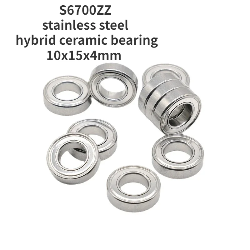 S6700ZZ stainless steel hybrid ceramic bearing 10x15x4mm racing bearing