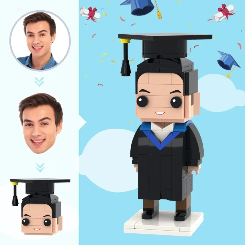 

My Custom Brickfigures 2025 Graduation Gifts Creative Gifts for Men Character Building Blocks Granules Photo