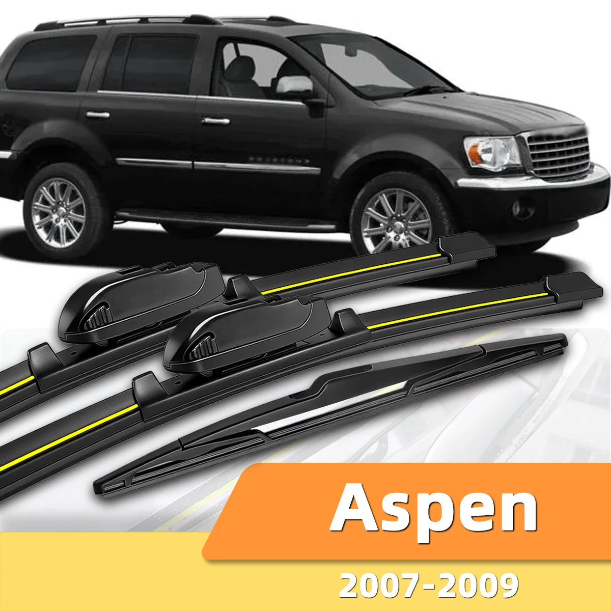 

3PCS Front And Rear Windshield Wipers Suitable For Chrysler Aspen 2007-2009 Automotive Windshield Accessories 2007 2008 2008