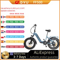 2024 DYU FF500 stock 20 Inch 48v 500w 15ah Fat Tire E-Bike Folding Electric bicycle Electric City Bike