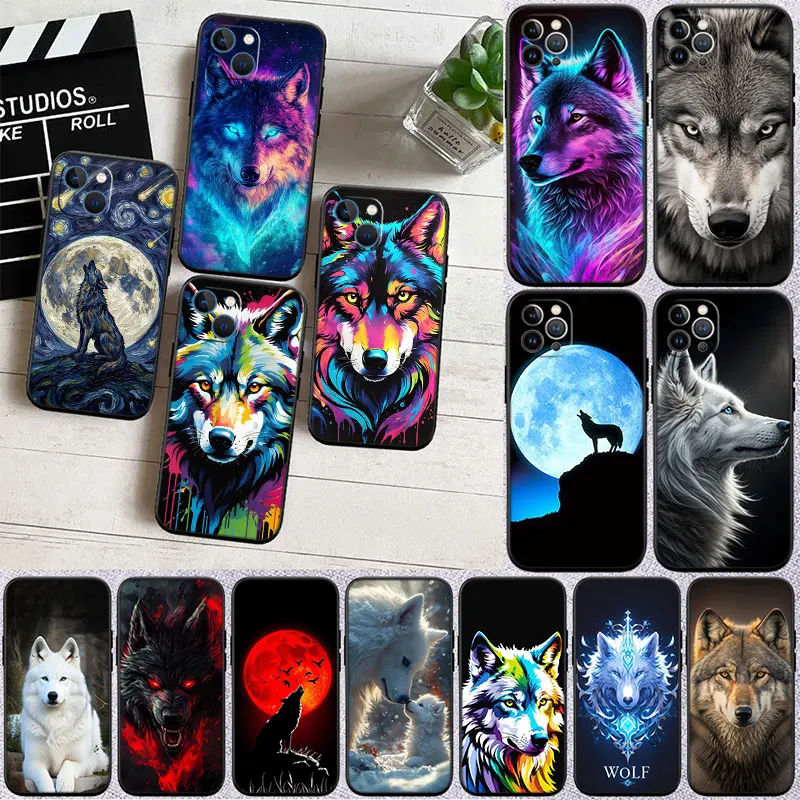 IO5 Animal Wolf Phone Case for Motorola Moto Edge 60 60s 70 G86 G56 G54 E14 G04S G45 G54 G64 Pro Power Neo Fusion view 3