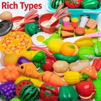 Cutting Play Food Toy Set Kitchen Pretend Play Fruit Vegetable Toy For Kids Educational Learning Food Toys Fun Toddlers Gifts 3